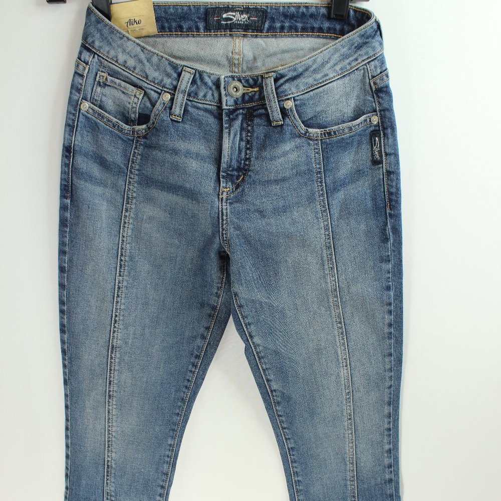 BLUE JEANS SILVER AIKO Skinny Women's Size‎ W24 L25